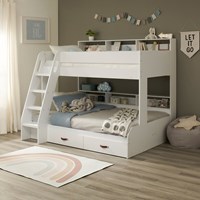 Aviary Triple Sleeper Bunk Bed with Drawers and Storage