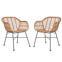 Garden Trading Set of 2 Hampstead Chairs in Bamboo