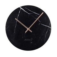 Zuiver Marble Time Wall Clock in Black