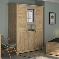 Cuckooland Camille Louvre Large Triple Wardrobe with Mirror