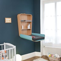 Noga Baby Changing Table in Aruba Blue