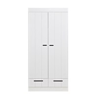 Connect Contemporary 2 Door Wardrobe with Drawers in by Woood 
