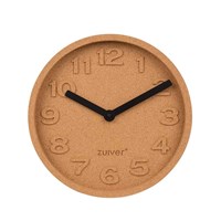 Zuiver Cork Wall Clock with Moulded Numbers