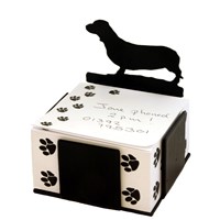 Dachshund Dog Note Block Paper Holder by the Profiles Range