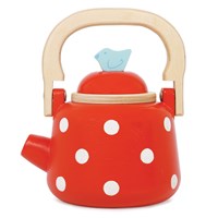 Le Toy Van Red Dotty Kettle with Detachable Lid