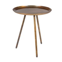 Frost Round Side Table in Copper