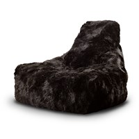 Extreme Lounging Mighty B Sheepskin Fur Indoor Bean Bag in Brown