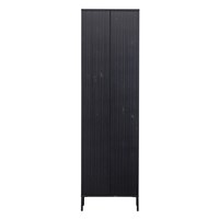 Woood Gravure Tall Cabinet with Drawer 