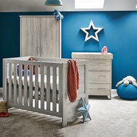 Obaby Nika Mini Cot Bed 3 Piece Nursery Furniture Set 