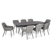 Maze Rattan Zest 8 Seat Oval Dining Set with Free Winter Cover 
