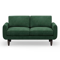 Hutch Rise Velvet 2 Seater Sofa with Round Arms 
