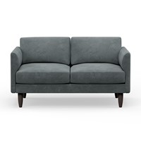 Hutch Rise Velvet 2 Seater Sofa with Curve Arms 