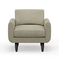Hutch Rise Textured Weave Armchair with Round Arms 
