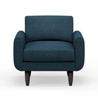 Hutch Rise Textured Weave Armchair with Round Arms 