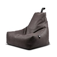 Extreme Lounging Mighty B Faux Leather Indoor Bean Bag in Slate