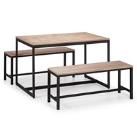 Julian Bowen Tribeca Dining Set with 2 Benches