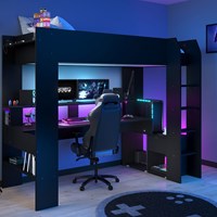 Parisot Online Gaming High Sleeper Bed with Desk