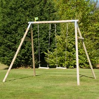 TP Toys Knightswood Double Wooden Swing Set