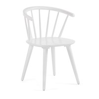 Pair of Krise Spindle Back Dining Chairs in White