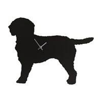 Wagging Tail Labradoodle Dog Clock