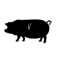 Wagging Tail Pig Clock