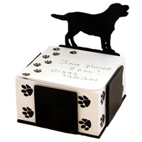 Labrador Dog Note Block Paper Holder by the Profiles Range