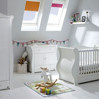 Tutti Bambini Marie Cot Bed 3 Piece Nursery Set in White