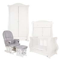 Tutti Bambini Marie Cot Bed 5 Piece Nursery Set in White