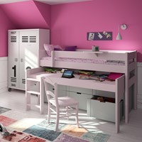 Mathy by Bols Dominique Mid Sleeper Bed with Desk & Drawers  