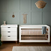 Obaby Maya Cot Bed 2 Piece Nursery Furniture Set 