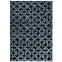 Cuckooland Clearance Feike Tile Pattern Rug in Midnight Blue