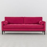Swyft Sofa in a Box Model 02 Pink Velvet 3 Seater Sofa
