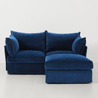 Swyft Sofa in a Box Model 06 Modular Royal Velvet 2 Seater Sofa with Chaise 