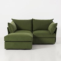 Swyft Sofa in a Box Model 06 Modular Velvet 2 Seater Sofa with Chaise 