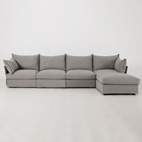 Swyft Sofa in a Box Model 06 Modular Linen 4 Seater Sofa with Chaise