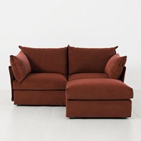 Swyft Sofa in a Box Model 06 Modular Velvet 2 Seater Sofa with Chaise 