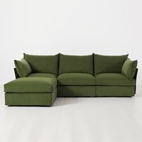 Swyft Sofa in a Box Model 06 Modular Velvet 3 Seater Sofa with Chaise 