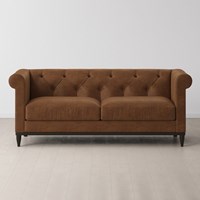 Swyft Sofa in a Box Model 09 Chesterfield Faux Leather 2 Seater Sofa