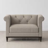 Swyft Sofa in a Box Model 09 Chesterfield Linen Love Seat 