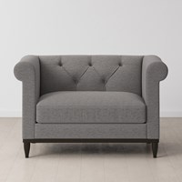 Swyft Sofa in a Box Model 09 Chesterfield Linen Love Seat 