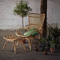 Sika Rattan Monet Wingback Chair in Natural