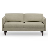 Hutch Rise Textured Weave 3 Seater Sofa with Curve Arms 