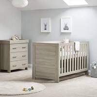 Obaby Nika Cot Bed 2 Piece Nursery Furniture Set 