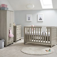 Obaby Nika Cot Bed 3 Piece Nursery Furniture Set 