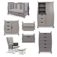Obaby Stamford Luxe Cot Bed 7 Piece Nursery Furniture Set 