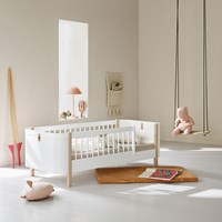 Oliver Furniture Wood Mini+ Kids Junior Bed in White & Oak