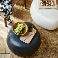 Woood Black Pebble Indoor & Outdoor Coffee Table 