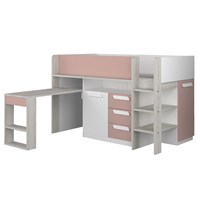 Trasman Girona Mid Sleeper Cabin Bed with Desk and Drawers 