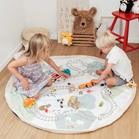 Play & Go Toy Storage Bag and Playmat in Fantasy Train Map