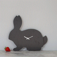 Wagging Tail Rabbit Clock